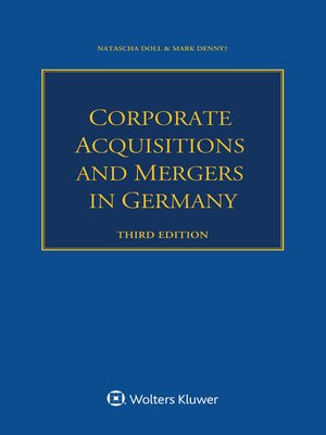 cover image of Corporate Acquisitions and Mergers in Germany
